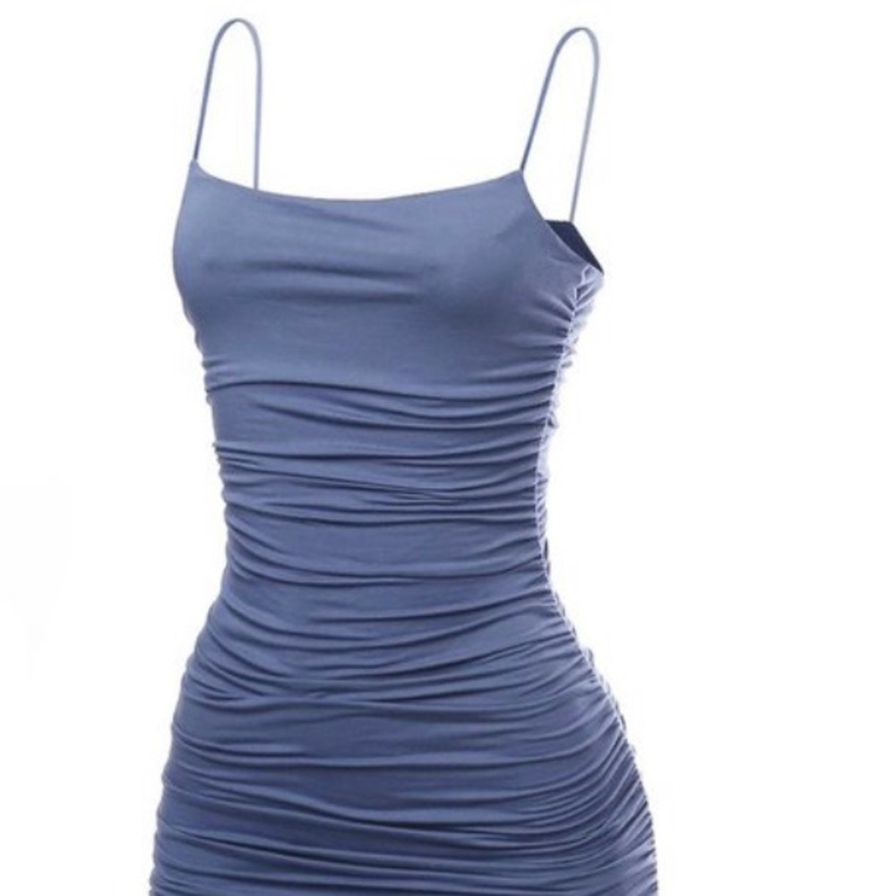 New blue dress spaghetti straps size Small